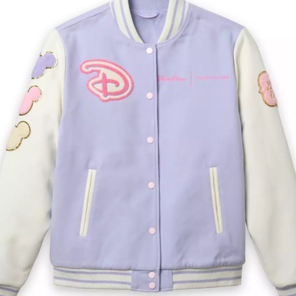 Walt Disney World Logo Varsity Jacket for Women by Stoney Clover Lane – Lavender